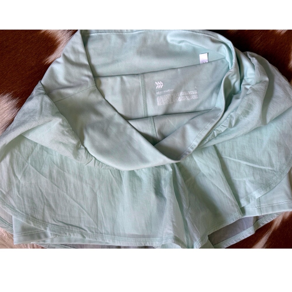 High-Rise Athletic Shorts Mint Green Size L - Picture 2 of 6